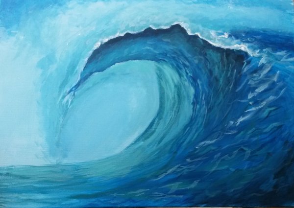 Известная картина с волнами