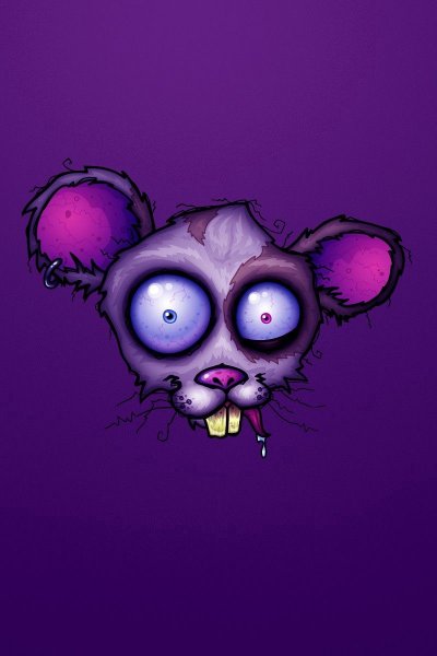 Прикольные фиолетовые обои