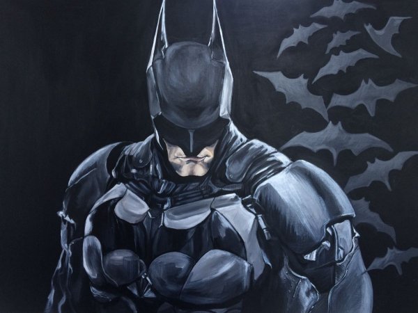 Бэтмен черный рыцарь арт