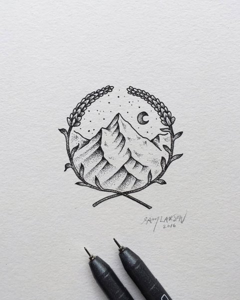 Эскизы для тату в стиле Минимализм