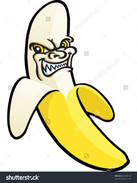 Наклейки для срисовки банан