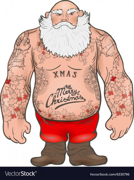 Дед Мороз в наколках