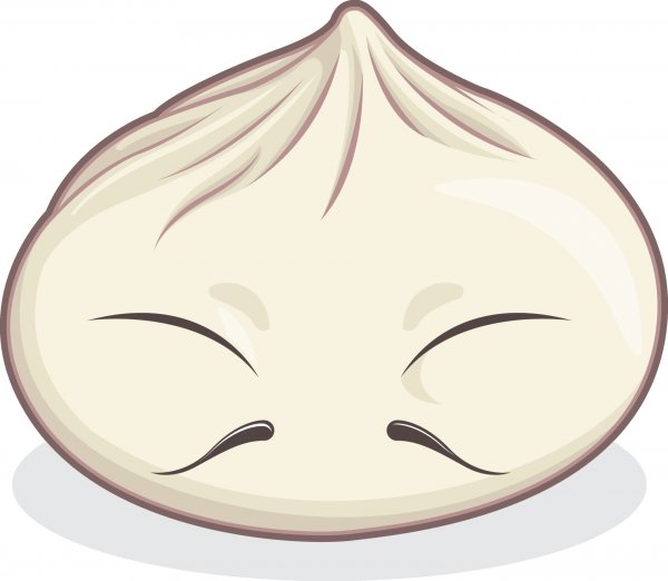 Китайские пельмени вектор