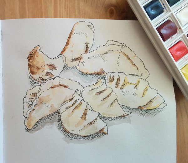 Равиоли нарисованные