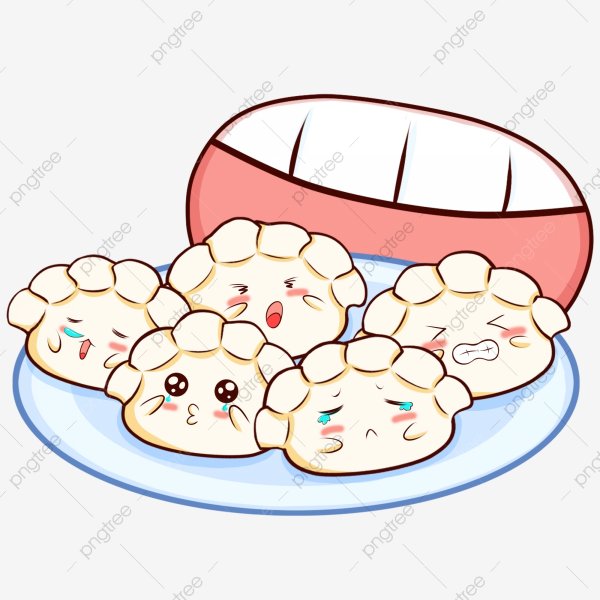 Рисунок пельмень мультяшный