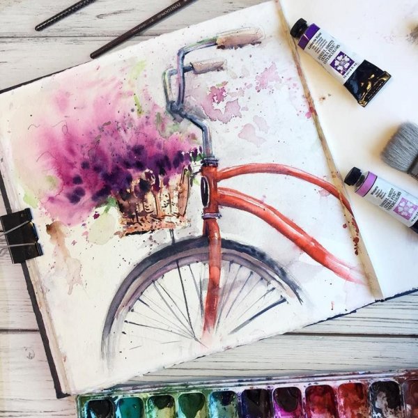 Акварель для скетчинга