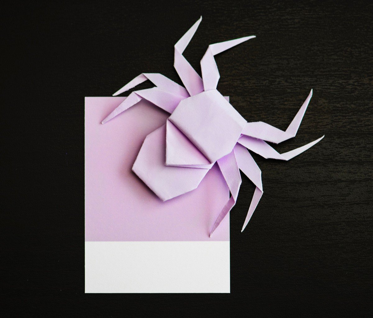 Оригами из бумаги открытка