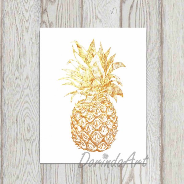 Ананас черно белый