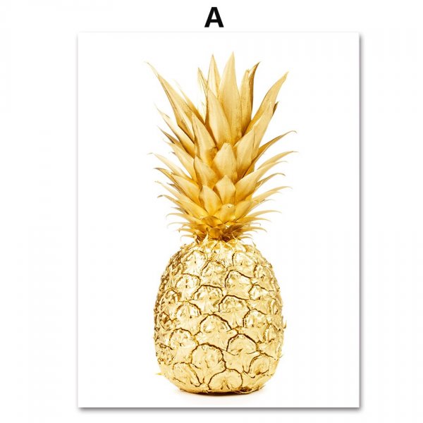 Ананас в чёрно белом стиле
