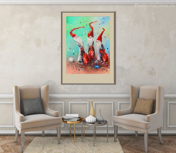 Новогодние постеры для интерьера