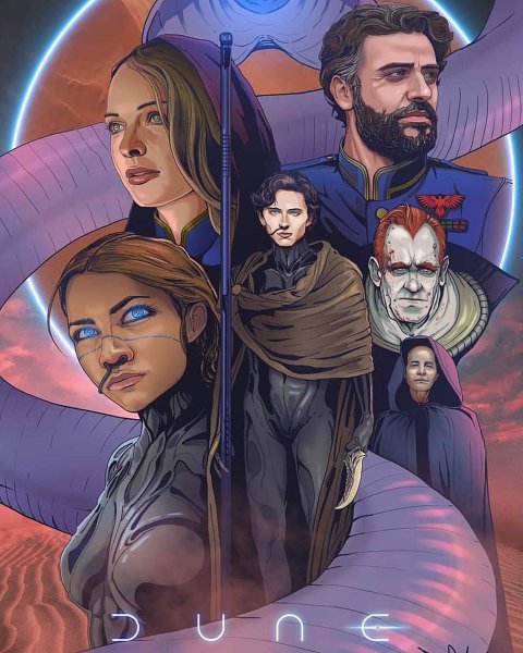 Дюна Дени Вильнев Постер