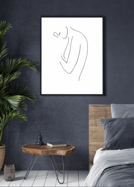 Темный Минимализм в интерьере Постер