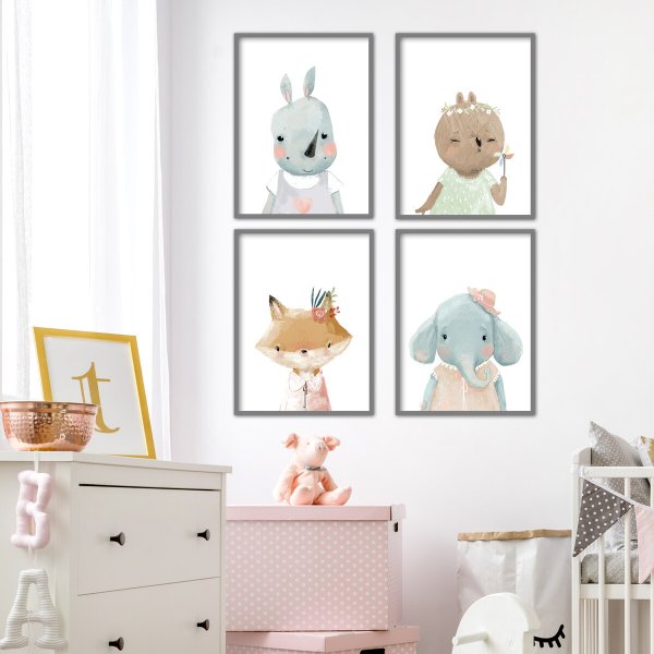 Постеры в интерьере детской