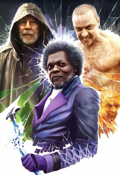 Фильмы стекло сплит и Неуязвимый