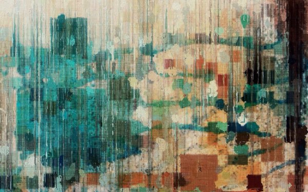 Серо голубая Абстрактная живопись