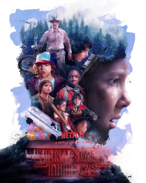 Очень странные дела 1 сезон Постер