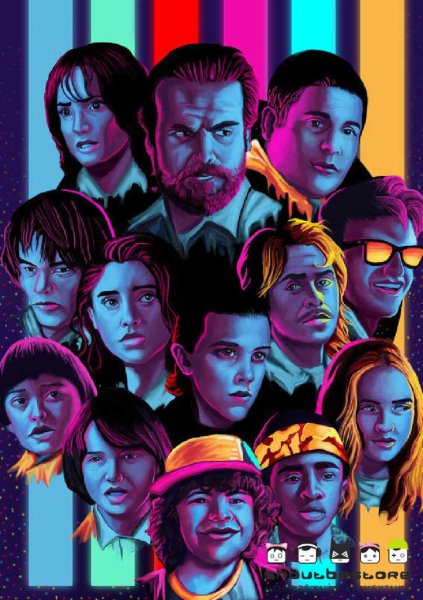 Очень странные дела Постер арт