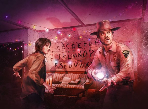Stranger things плакат хоппер