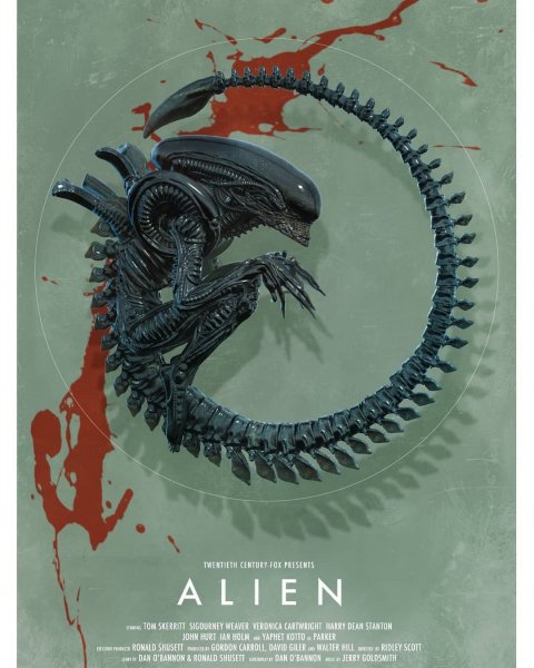 Aliens 1986 poster Original
