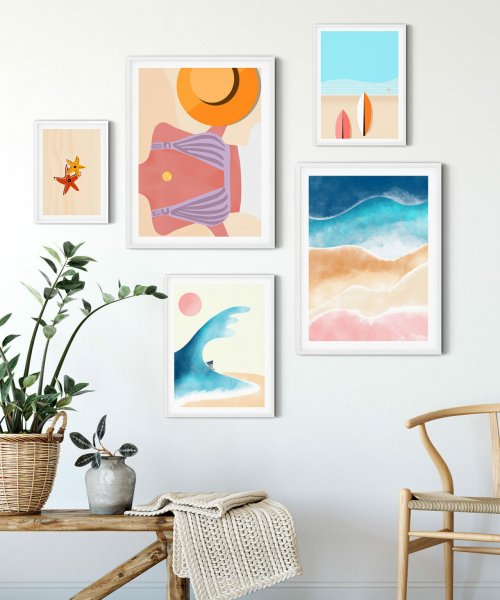 Постер море