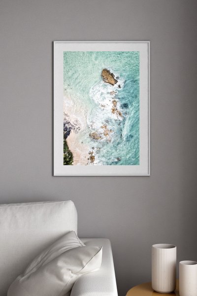 Постер море