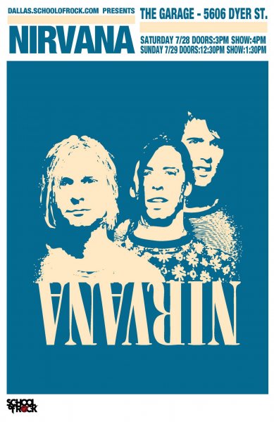 Nirvana poster Concert
