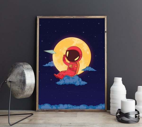 Постер космос в детскую
