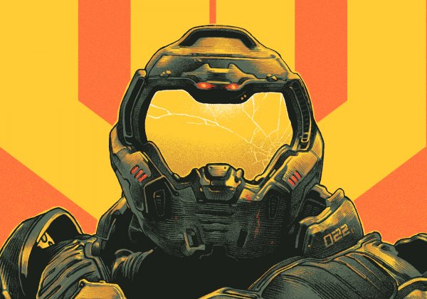 Постер игры дум