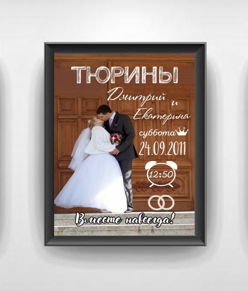 Свадебные постеры молодоженам
