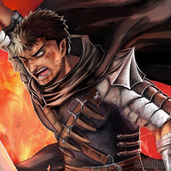 Берсерк арт Манга футболка