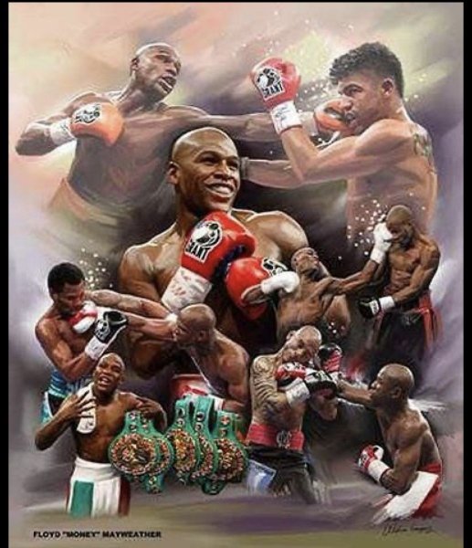 Флойд Мейвезер коллаж