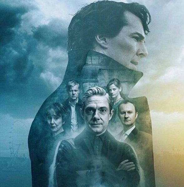 Шерлок сериал плакат