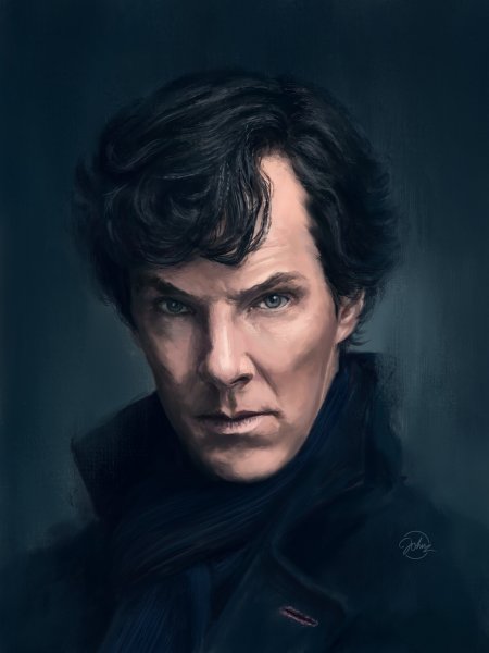 Камбербэтч Шерлок Постер