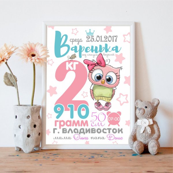 Метрика для новорожденных