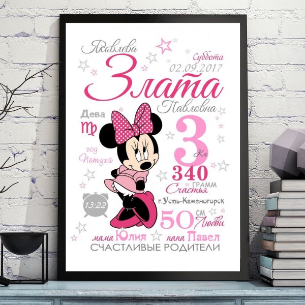 Метрика для девочки