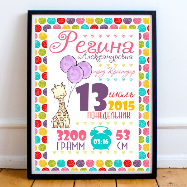 Правила детской комнаты Постер для распечатки