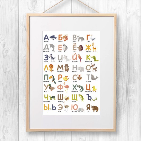 Постер алфавит