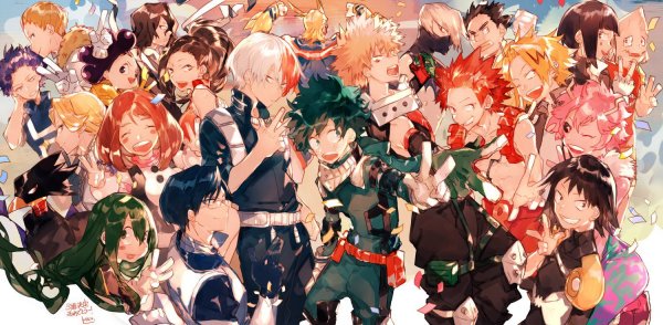 Аниме моя геройская Академия 1