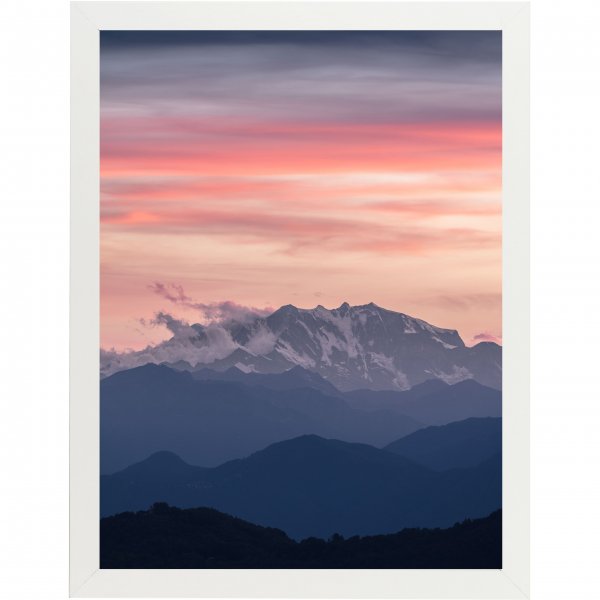 Постер горы и море на в рамке