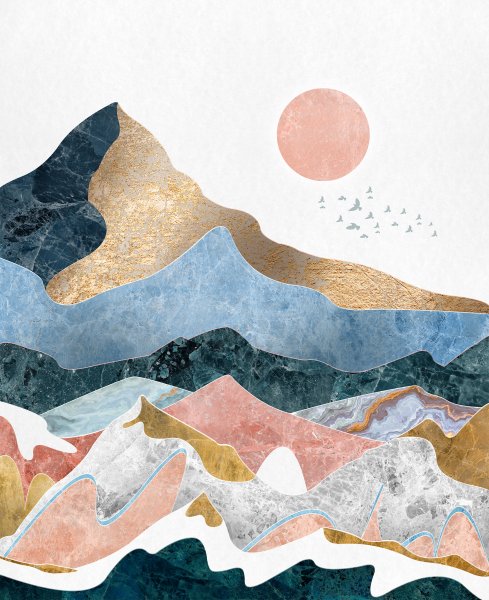 Картина горы абстракция