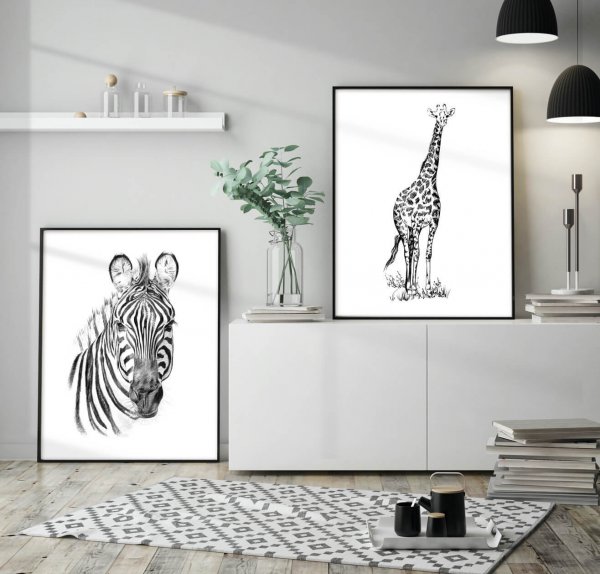 Эскиз для постера Зебра