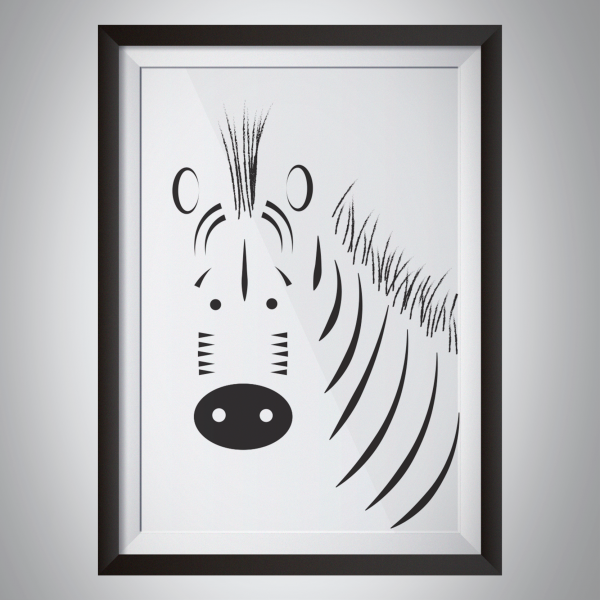 Черно желтый Постер