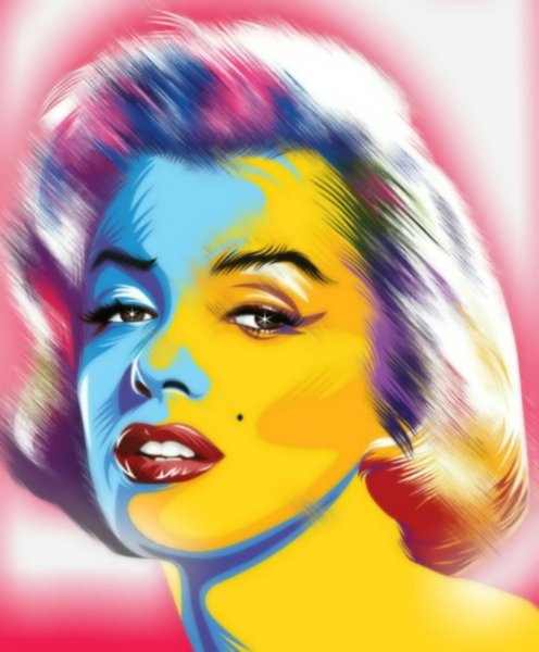 Портрет Мерлин Монро поп-арт