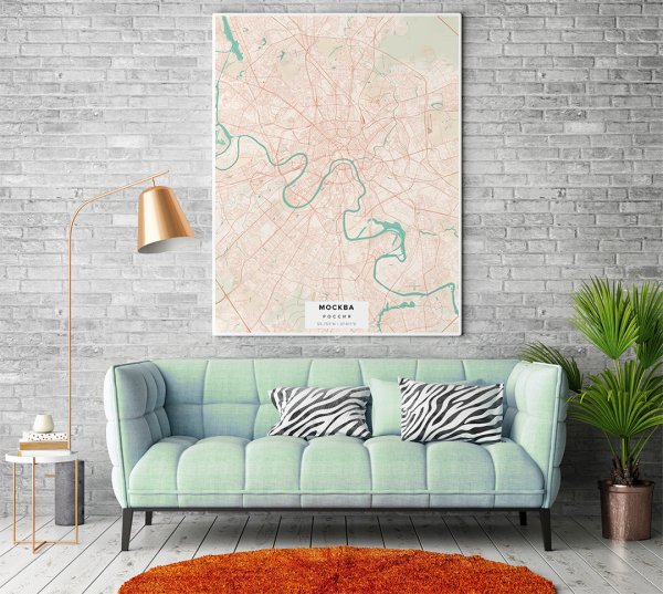 Мокапы картина на стене