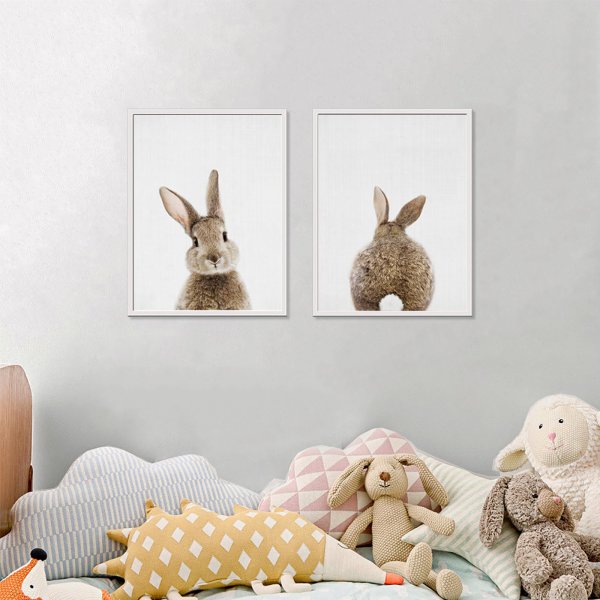 Кролик в зелени Постер