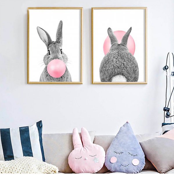 Набор кролик для печати постеров