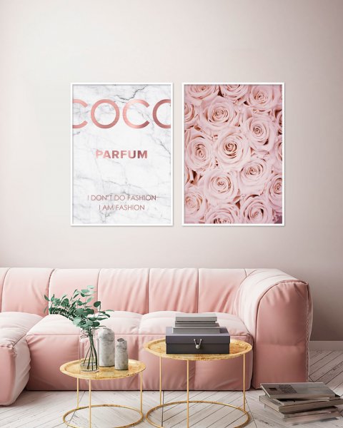 Постеры в розовом цвете