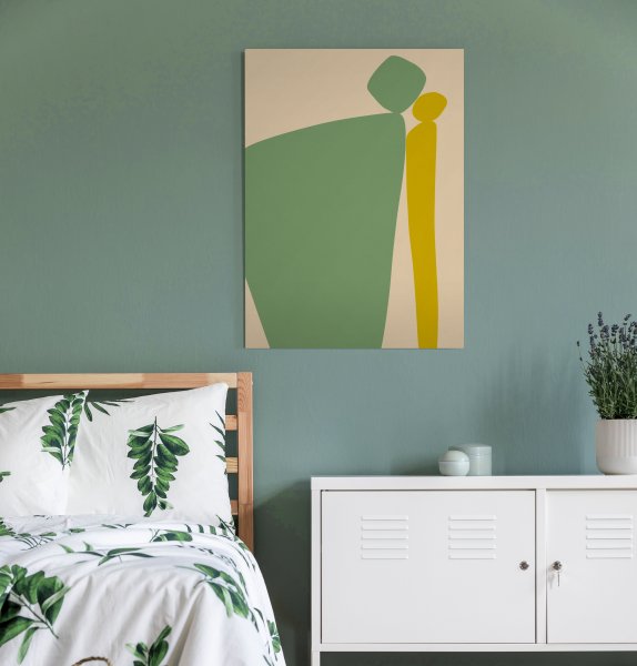 Постер зеленая листва