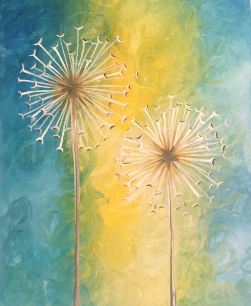 Одуванчики плакат