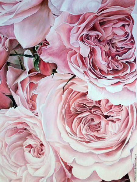 Пудровые пионы